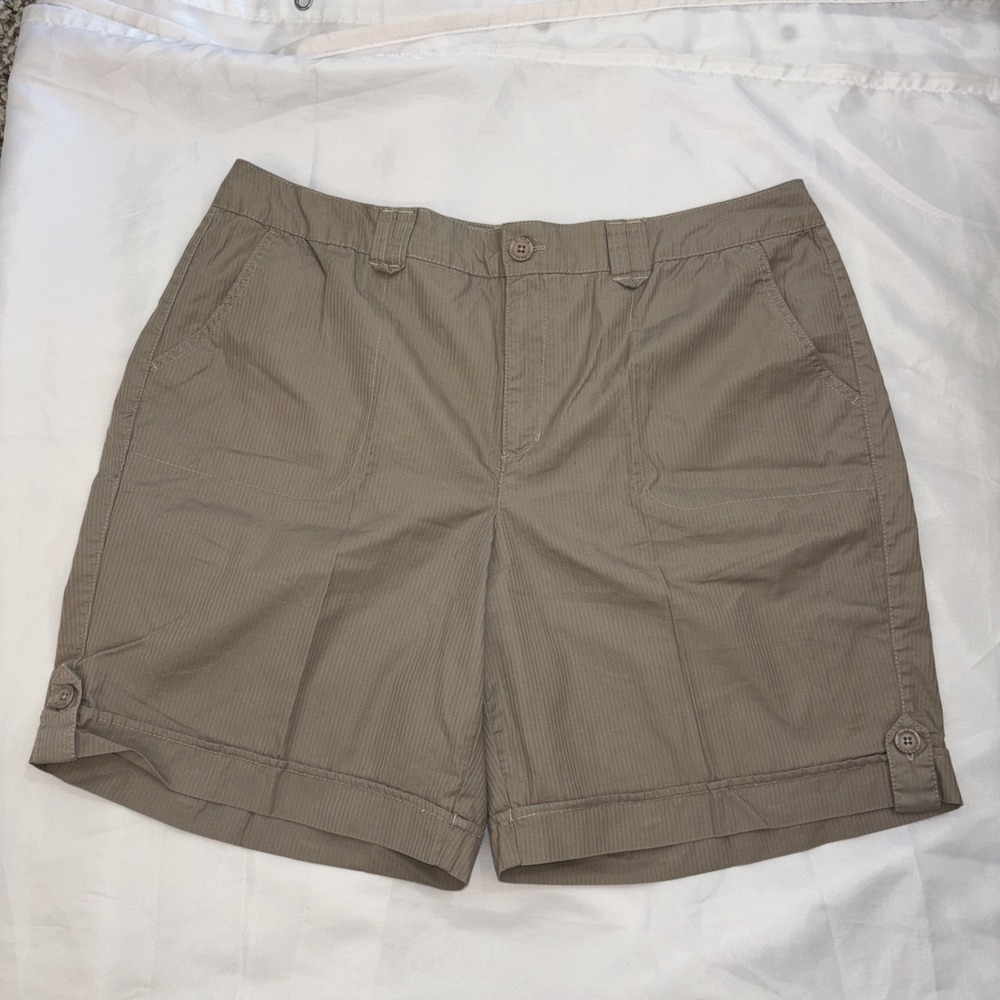 2010 Gloria Vanderbilt Ellyn Short Sz. 16 W Khaki‎